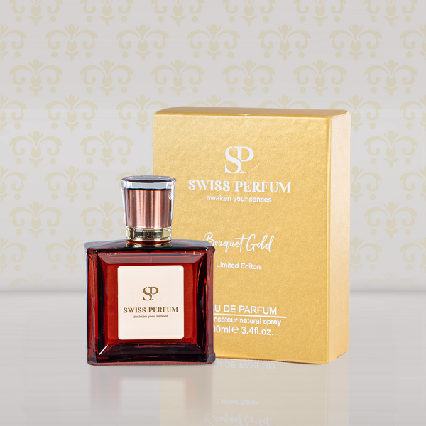 Perfume bouquet gold